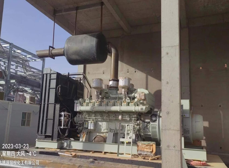 內(nèi)蒙古博源銀根化工有限公司玉柴2600KW和800KW安裝完畢